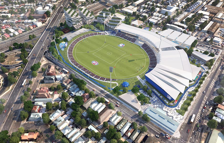 HEROStory_020519Masterplan.jpg The master plan is anticipated to be completed over a number of stages, which will make Whitten Oval the centrepiece of Melbourne’s west. - Western Bulldogs